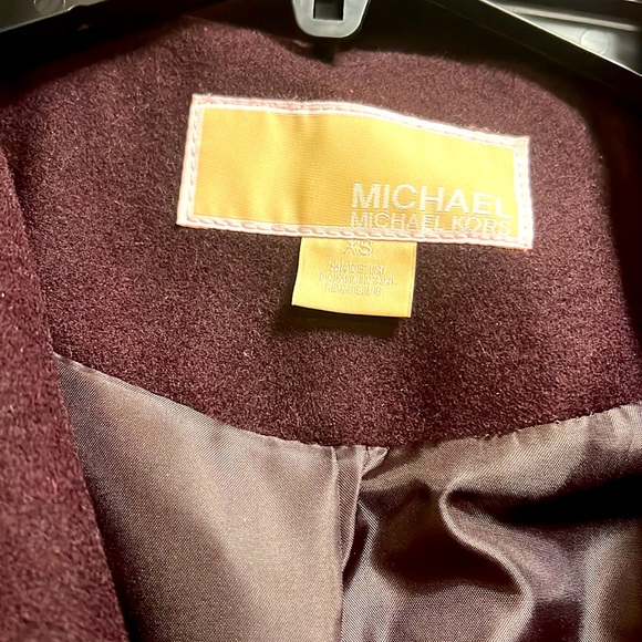 MICHAEL Michael Kors – Missy Belted Wool Blend Trench Coat - Picture 5 of 5